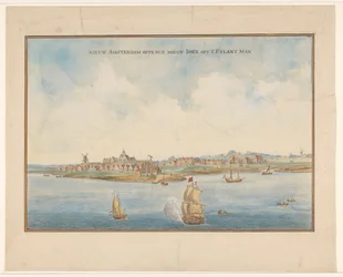 New Amsterdam and Manhattan, c.1660