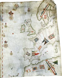 Portolan Chart of Western Europe and North Africa