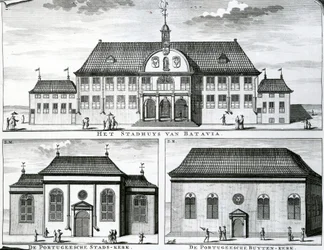 Portuguese Church and Town Hall in Batavia