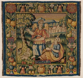Tapestry, Hagar and Ishmael, Made in Amsterdam, Holland or Hamburg, Germany, Early 17th Century
