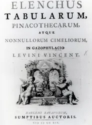 Title Page for Elenchus Tabularum by Levinus Vincent, published 1719
