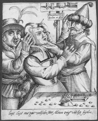 Trepanning, engraved by H. Weydmans