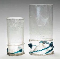 Two Façon-de-Venise Glass 
