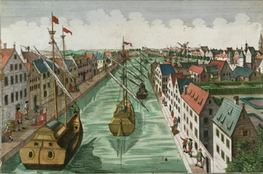 View of the Kettel Gate in Delft