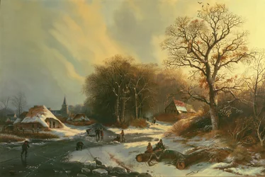Figures on a Frozen River