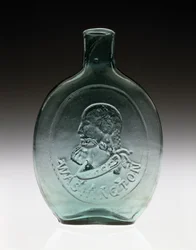 Figured Flask, c. 1847