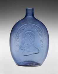 Figured Flask, c. 1847