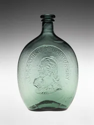 Figured Flask, c. 1848