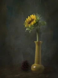 Rustic Sunflower Still Life