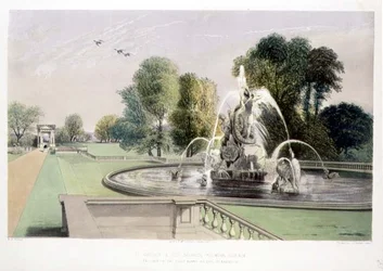 St. George and the Dragon Fountain, Holkham, pub. by Thomas McLean