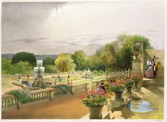 The Parterre, Harewood House near Leeds, pub. by Thomas McLean