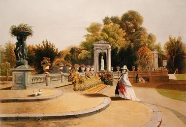 The Terrace, Trentham Hall Gardens, from 