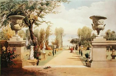 View in the Gardens, Westfield House, Isle of Wight, from 