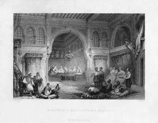 Interior of a Moorish Palace, Algiers, Algeria, 1839
