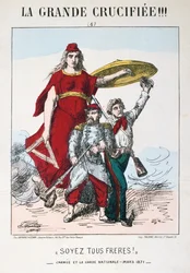 Soyez les Freres!, allegory of Republican France