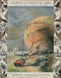Fall of the aerostat Le Giant close to Hanover - October 1863