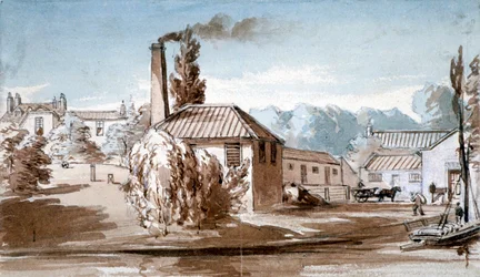 View of Stephenson and Giles Starch Works at Old Ford, Bow, London