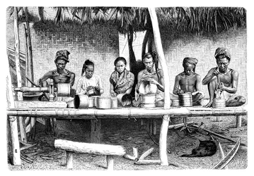 Artisans from Burma (Myanmar), 1895