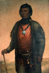 Portrait of Shabbona, Potawatomi Chief, 1859