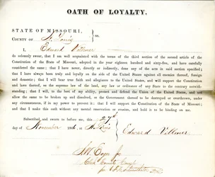 Loyalty oath of Edward Villmer of Missouri, County of St. Louis