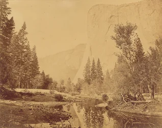 Tutokanula. Valley of the Yosemite. (The Great Chief) "El Capitan." 3500 Feet High.
