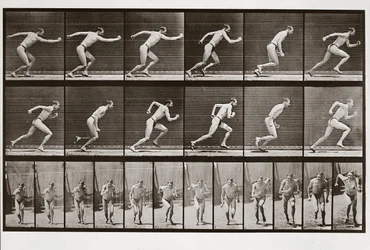 Man running, Plate 59 from Animal Locomotion