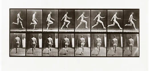 Man running, Plate 65 from Animal Locomotion