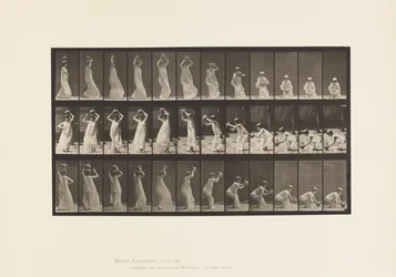 Plate 206. Carrying Water Jar on Head, Turning and Placing it On