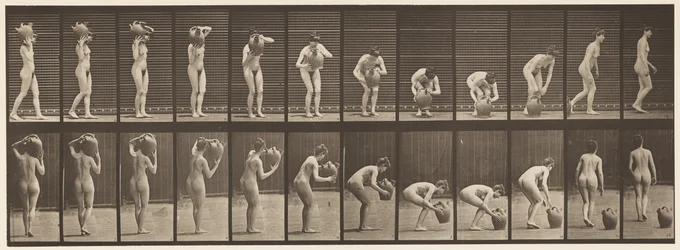Plate 225. Removing Water Jar from Shoulder to the Ground