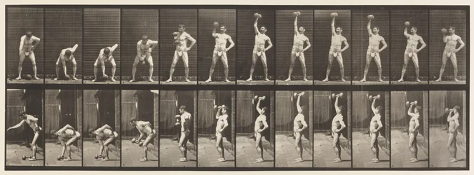 Plate 320. Lifting a 50-lb Dumb-Bell