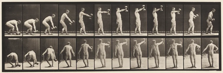 Plate 326. Lifting 50-lb. Dumb-Bell at Arm