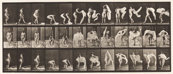 Plate 419. Toilet, Stooping, Throwing Wrap Around Shoulders