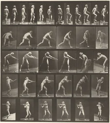 Walking, Ascending Step, Throwing Disk, Using Shovel, Using Pick, 1887