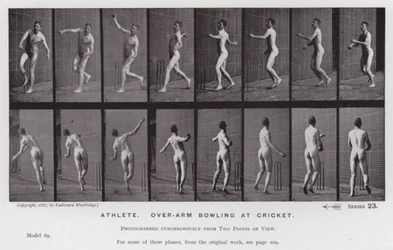 The Human Figure in Motion: Athlete, Over-Arm Bowling at Cricket