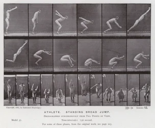 The Human Figure in Motion: Athlete, standing broad jump