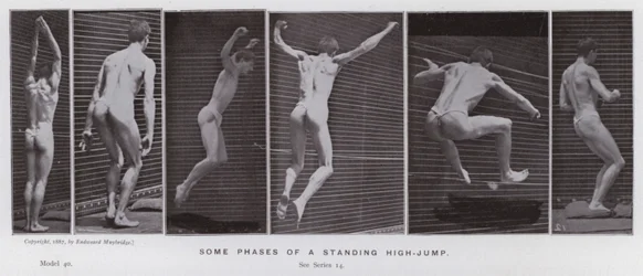 The Human Figure in Motion: Some Phases of a Standing High-Jump
