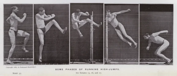 The Human Figure in Motion: Some phases of running high-jumps