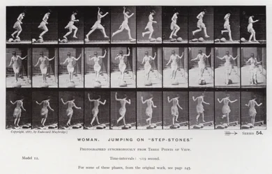 The Human Figure in Motion: Woman, jumping on 