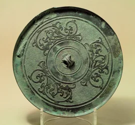 Mirror with Interlacing Dragons, Eastern Zhou Dynasty, Warring States period, 475-221 BC