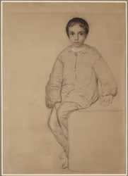 Young Boy Seated