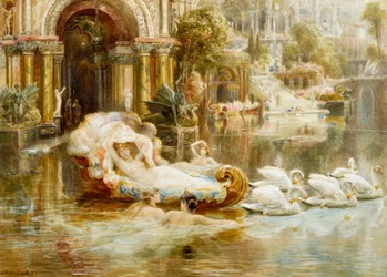 Venus and the Nymphs Accompanying Her