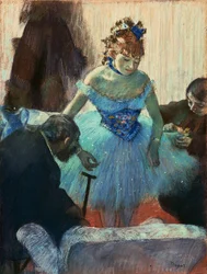 A Ballet Dancer in Her Dressing Room