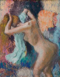 After the Bath, Woman Drying Herself