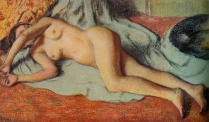 Bather lying on the ground