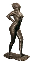 Dancer at rest, sculpture by Edgar Degas