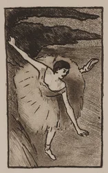 Dancer on Stage, Taking Her Bow