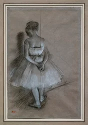 Dancer Standing, Hands Crossed Behind Her Back