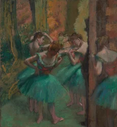 Dancers, Pink and Green, ca. 1890