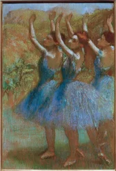 Three Dancers in Blue
