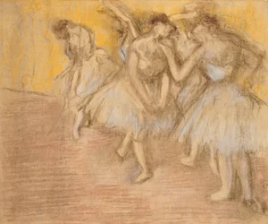 Five Dancers on Stage, c.1906-08